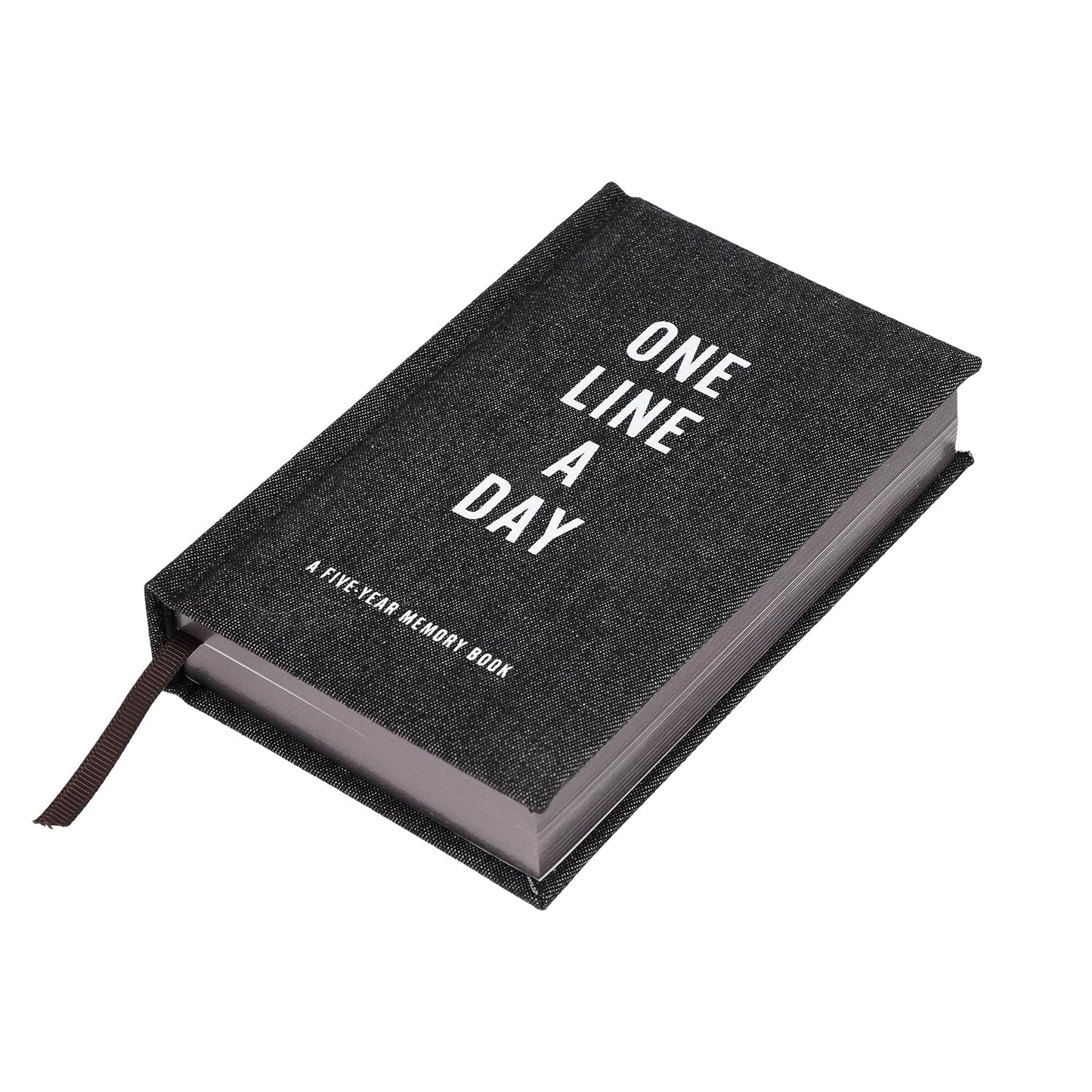 One Line a Day: Five Year Memory Book Black Canvas