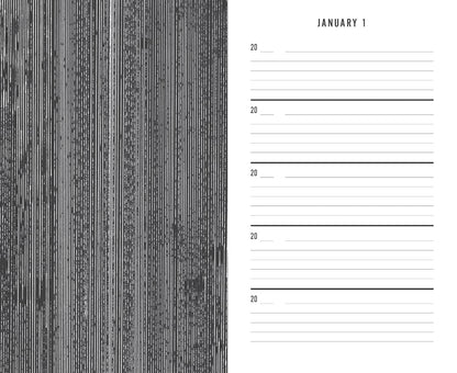 One Line a Day: Five Year Memory Book Black Canvas