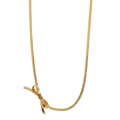 Juliette - Bow Snake Chain Choker Necklace