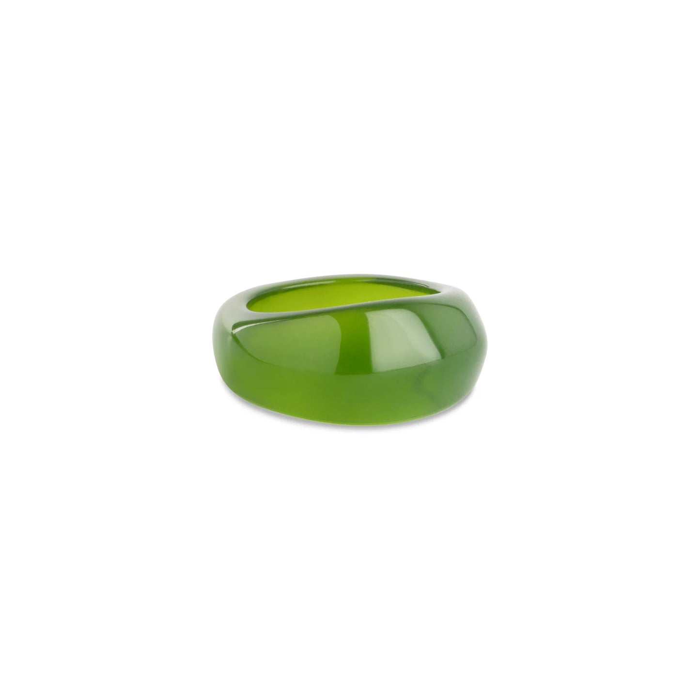 Hattie - Resin Statement Ring Green