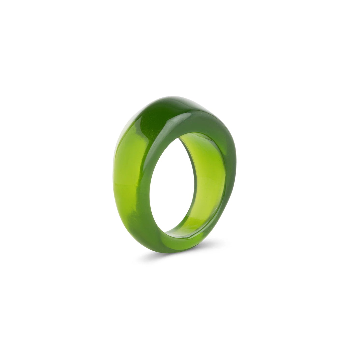 Hattie - Resin Statement Ring Green