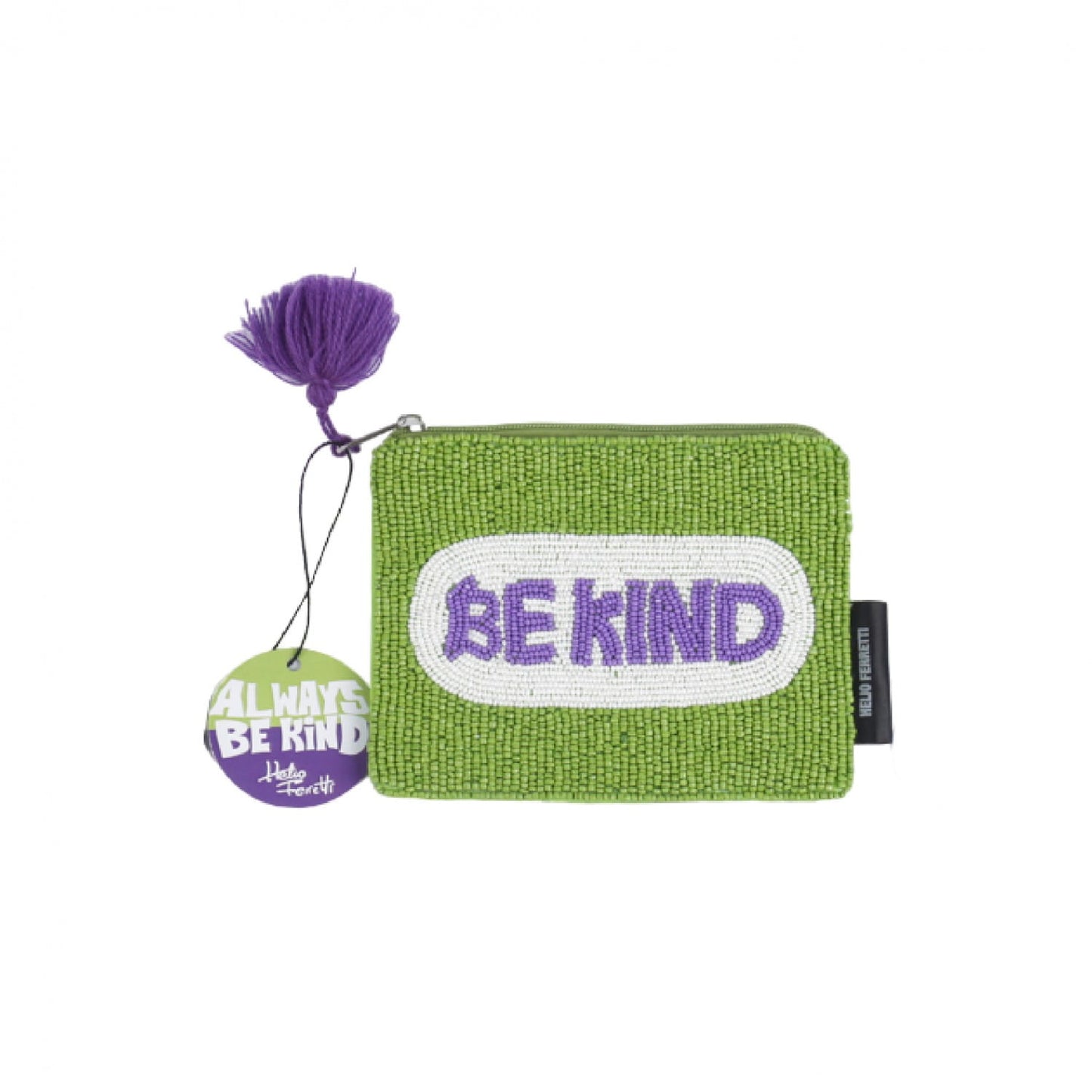 Beaded Sentiment Pouch - Be Kind