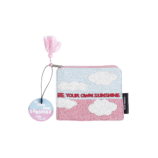 Beaded Sentiment Pouch - Be Your Own Sunshine
