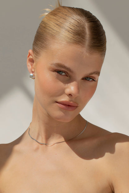 ZOE - Easy Everyday Hoop Earrings Silver