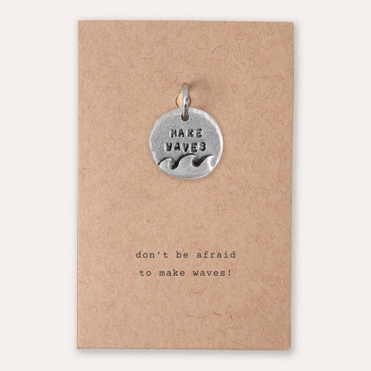'Make Waves' Keyring Charm