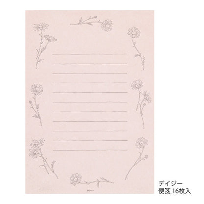 Midori Letter Set 314 Flower Color Washi Paper Pink