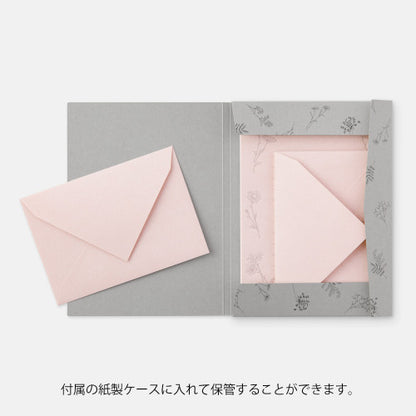 Midori Letter Set 314 Flower Color Washi Paper Pink