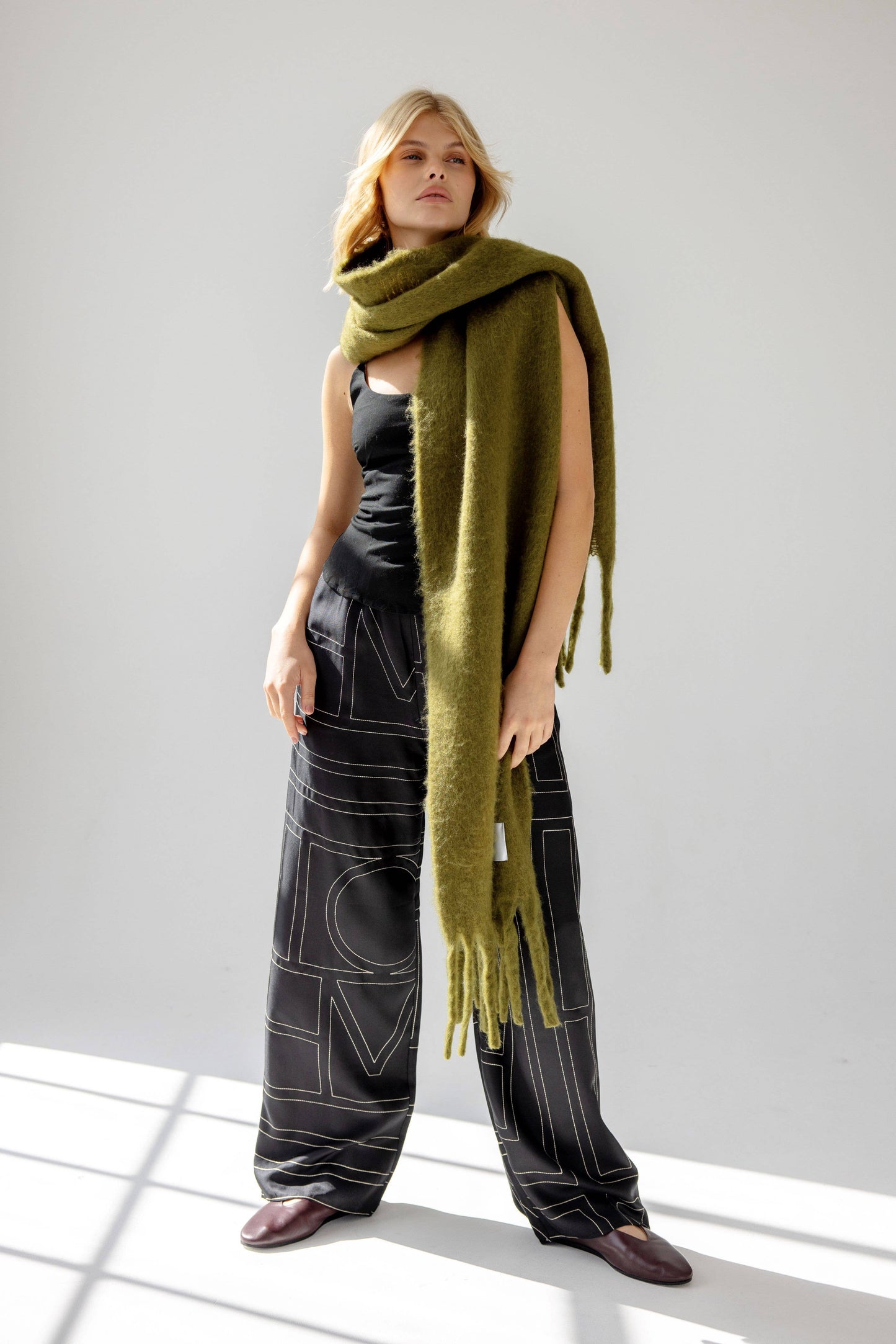 The Reykjavik Scarf - 100% Recycled - Sea Kelp - AW24