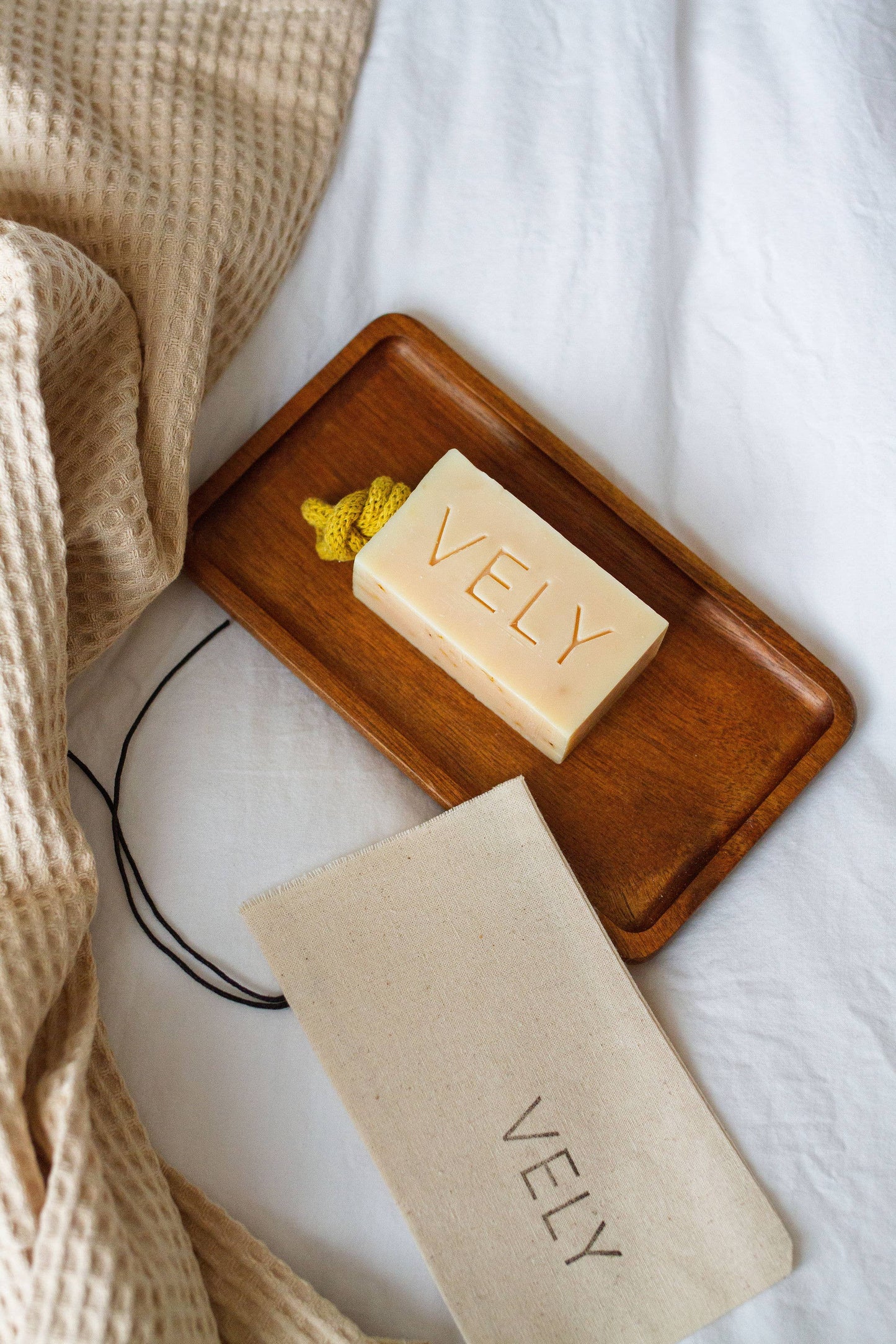 Natural Handmade Soap On A Rope "Italian Summer"