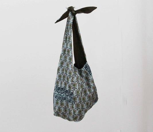 Bobby Bag in Pondichery Blue Silk