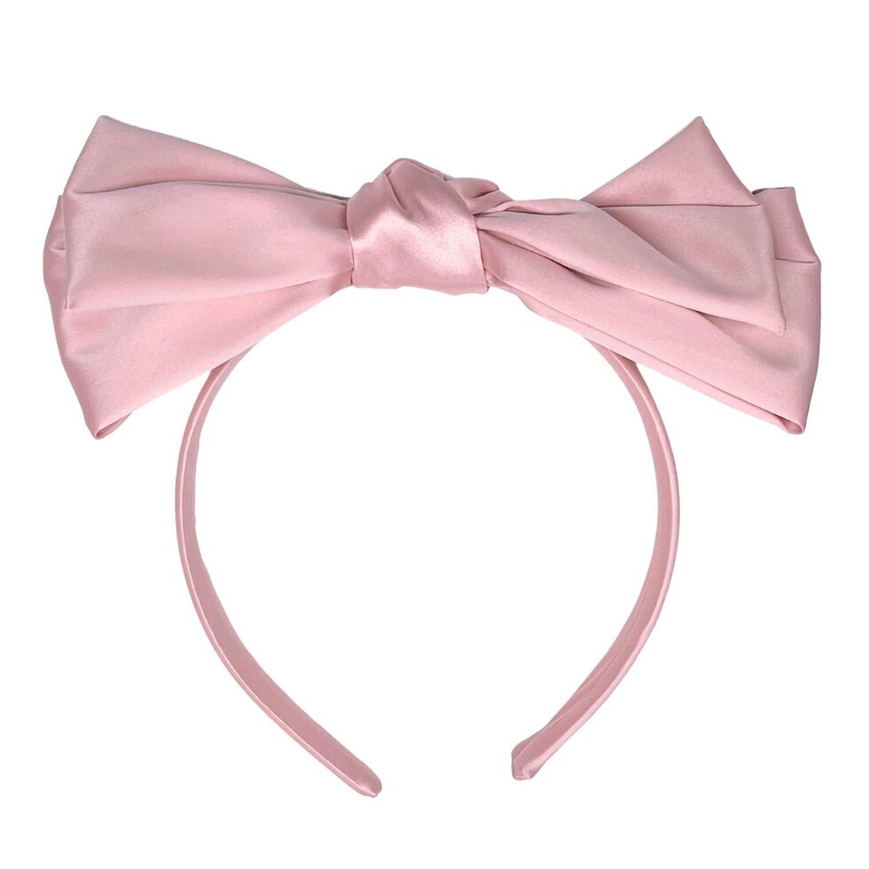 Blush Bow Satin Headband