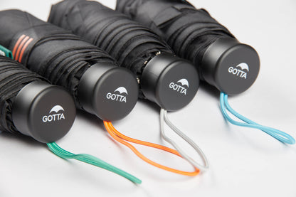 GOTTA MINI Folding Umbrella Black with colour details: Beige