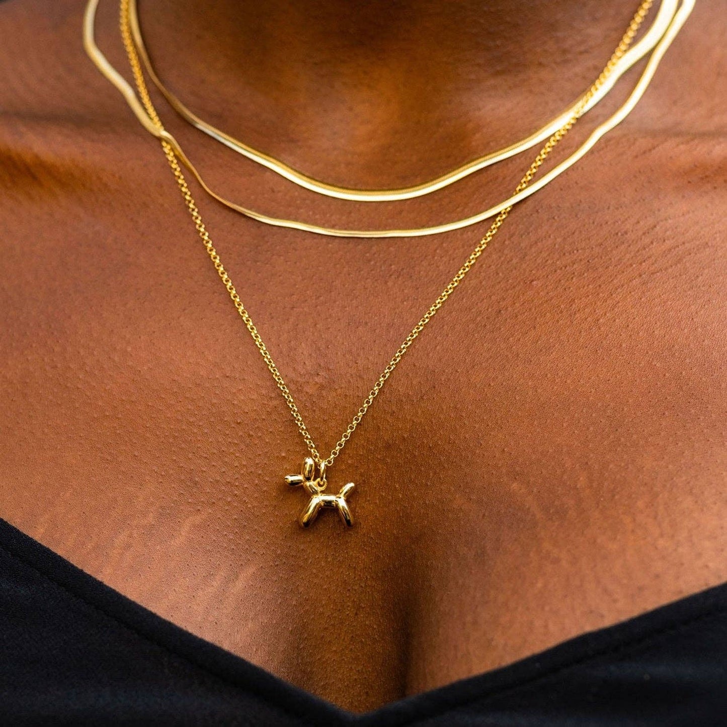 Balloon Dog Necklace: Chain: 40-45cm / Sterling Silver