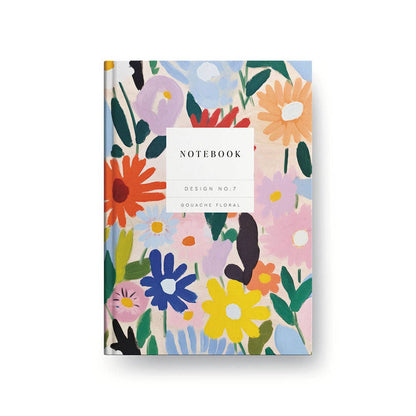 Kaleido No.7 Gouache Floral Hardback Notebook