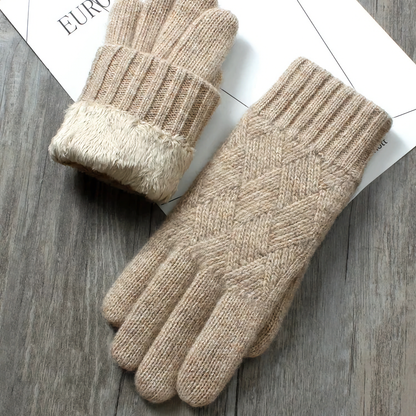Double-Layered Wool Gloves for Men - Touchscreen Friendly: No.4
