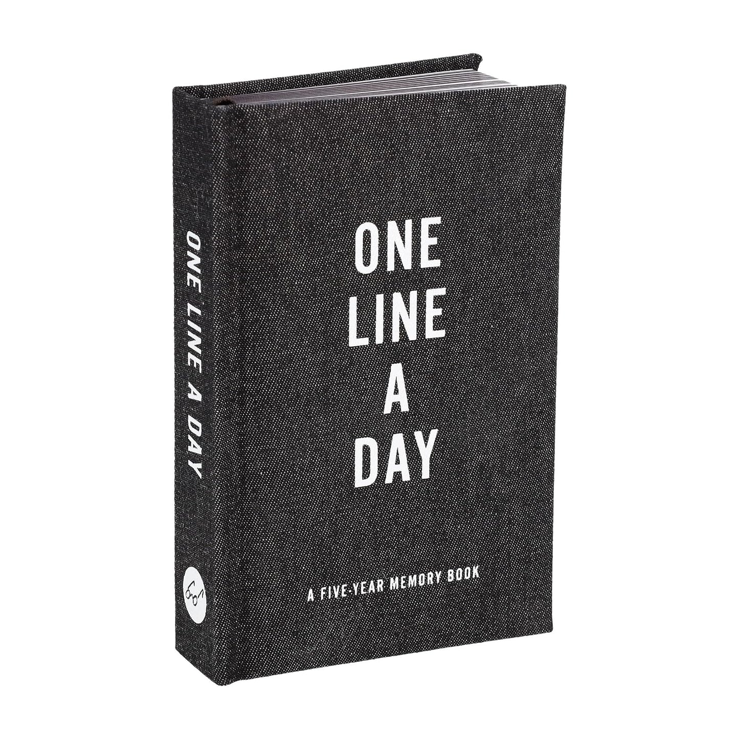One Line a Day: Five Year Memory Book Black Canvas