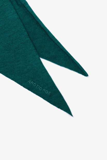 Merino Wool Triangle Scarf - Alpine Fern - AW25