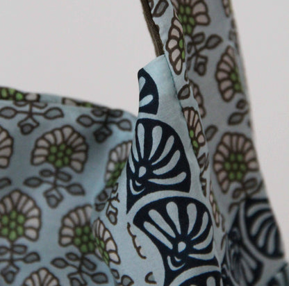 Bobby Bag in Pondichery Blue Silk