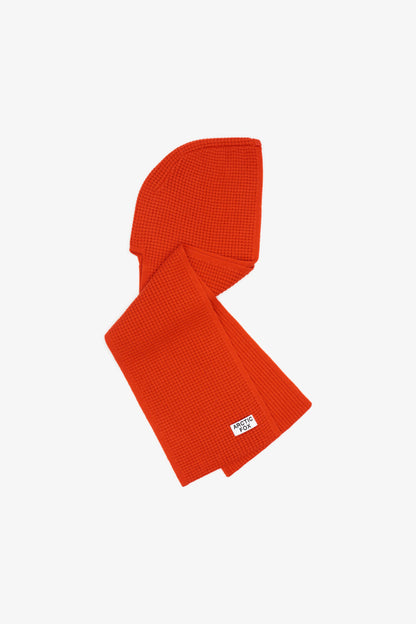 The Recycled Bottle Hooded Scarf - Sunkissed Coral - AW24