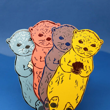 Otter Bookmark: Dusty Pink