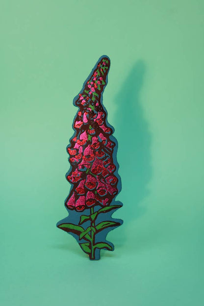 'A Good Weed' Flower Bookmark: Hot Pink