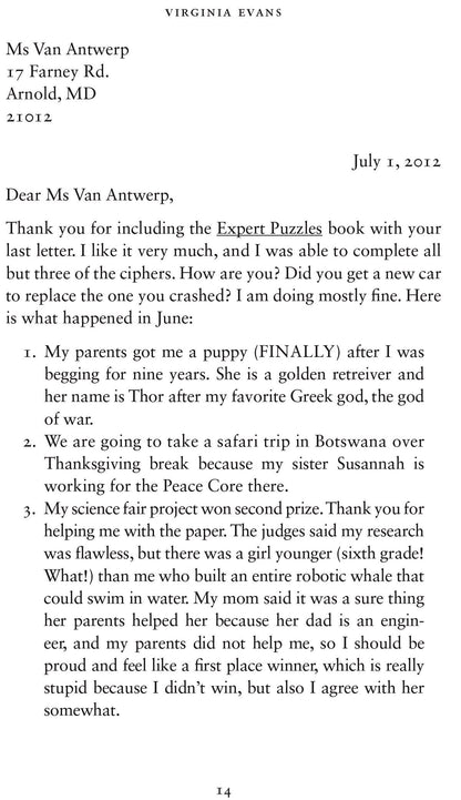 The Correspondent by Virginia Evans