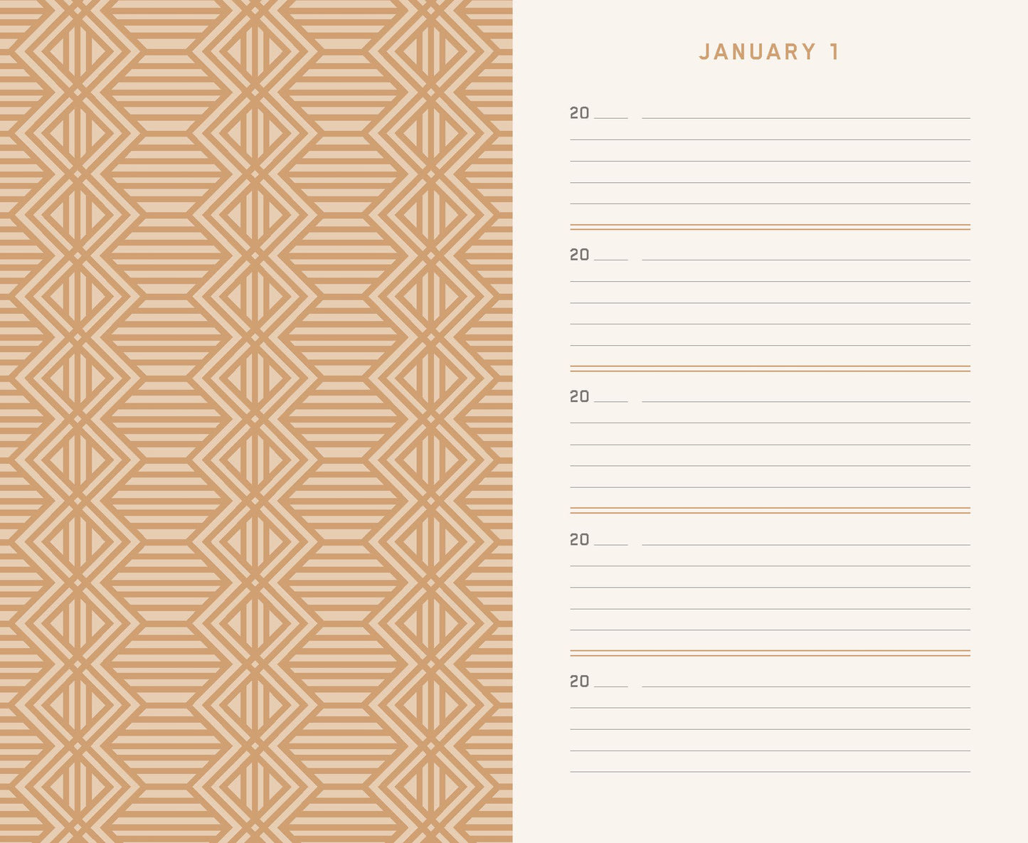 One Line a Day: Five Year Memory Book Charcoal Canvas