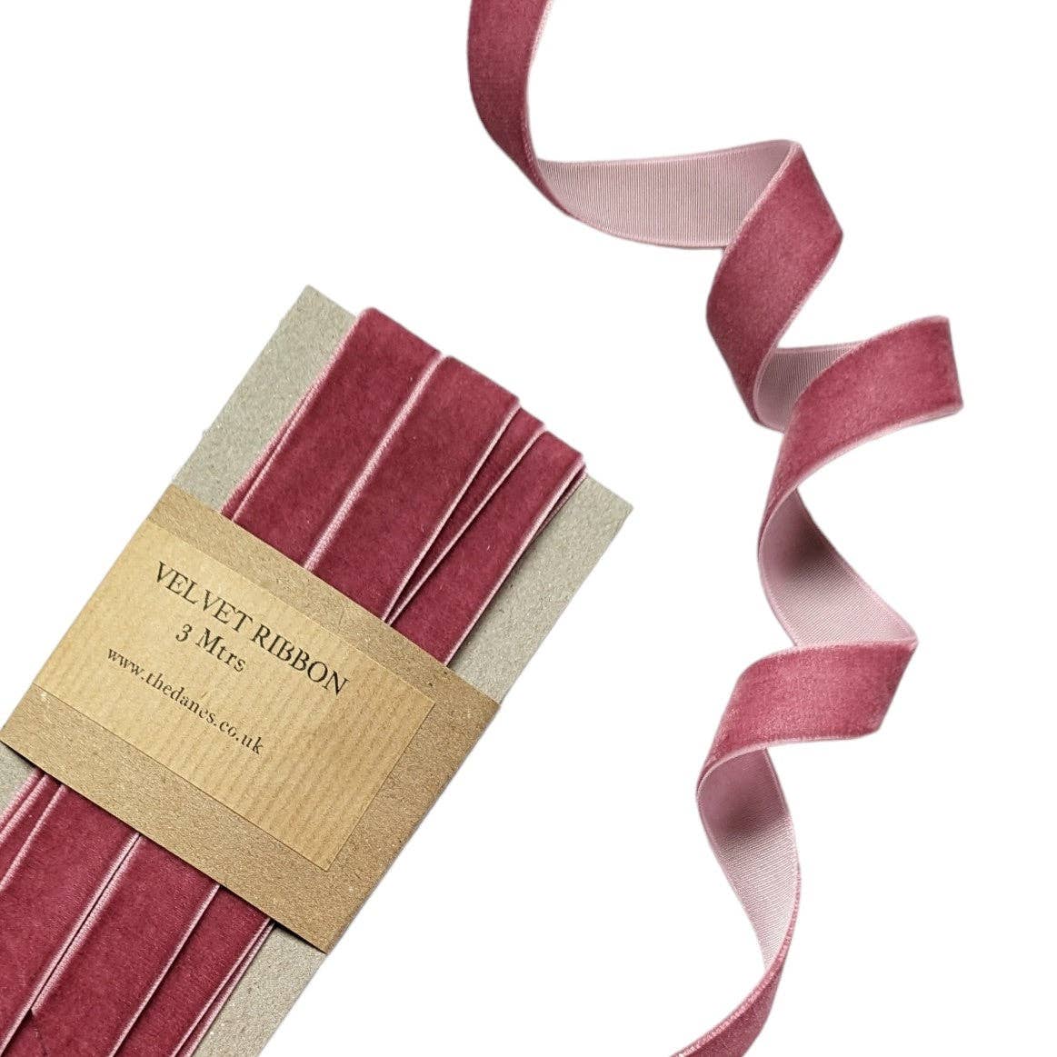 Velvet Ribbon - 16mm x 3M: Red