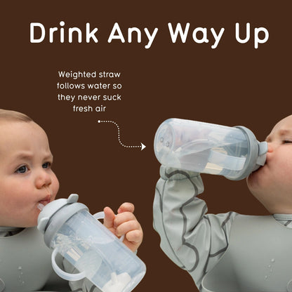 Tippy Up Sippy Cup (Series 3), with Weighted Straw (Valve Free), Connie Cow 200ml