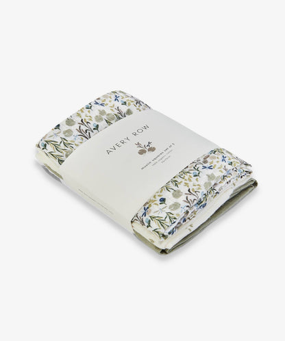 Organic Baby Muslins, Set of 3 - Riverbank