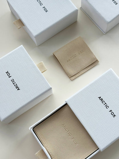 White Gold Signature Hoop Earring - Liv