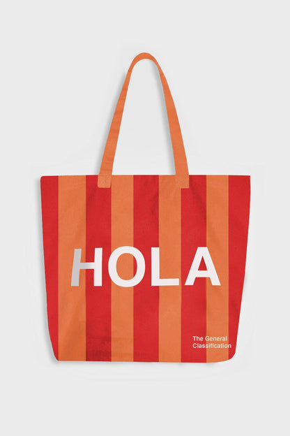 Hola Stripe Tote Bag Orange