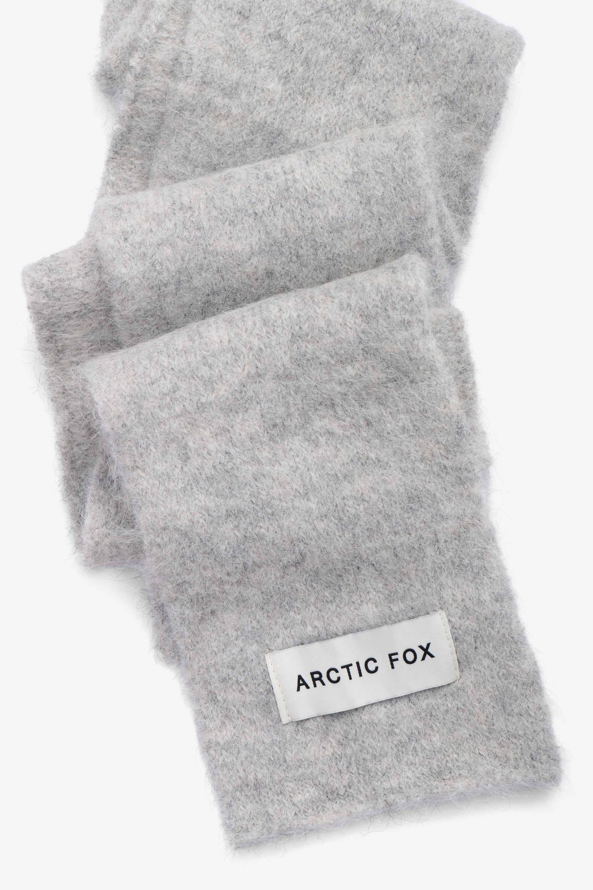 The Alpaca Skinny Scarf - Blizzard Grey