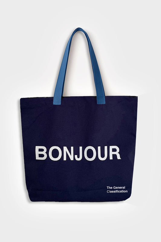 Bonjour Tote Bag Navy