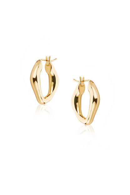 Gold Signature Hoop Earring - Liv