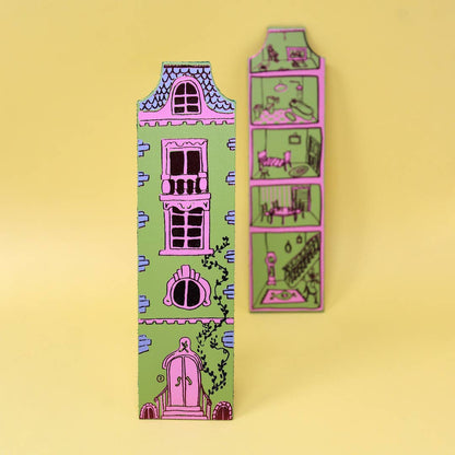 Dolls House Bookmark: Heritage Blue