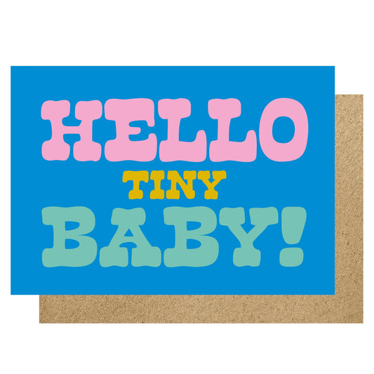 Hello Tiny Baby card