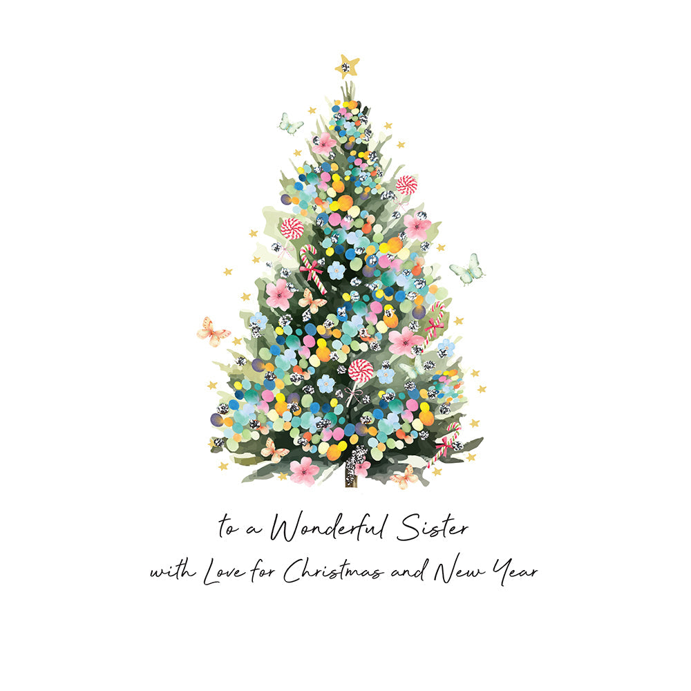 To a Wonderful Sister with Love for Christmas and New Year