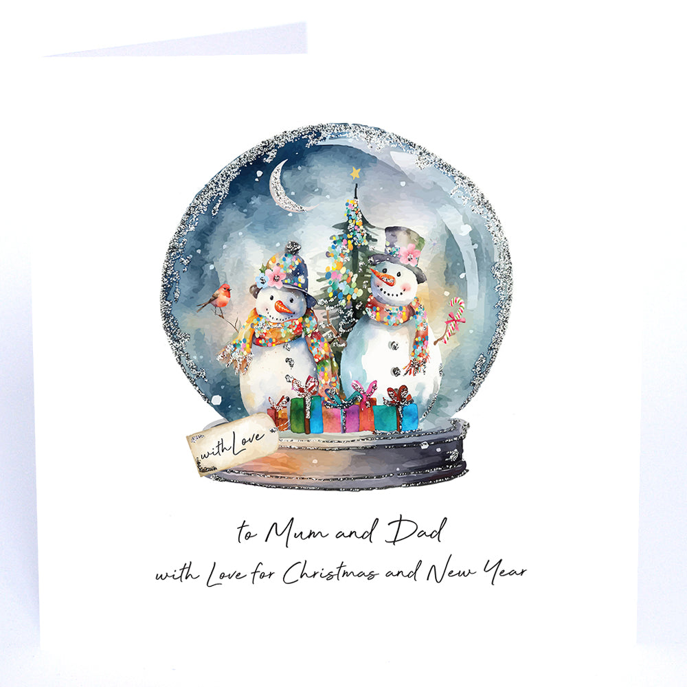 To Mum and Dad with Love for Christmas and New Year - Large