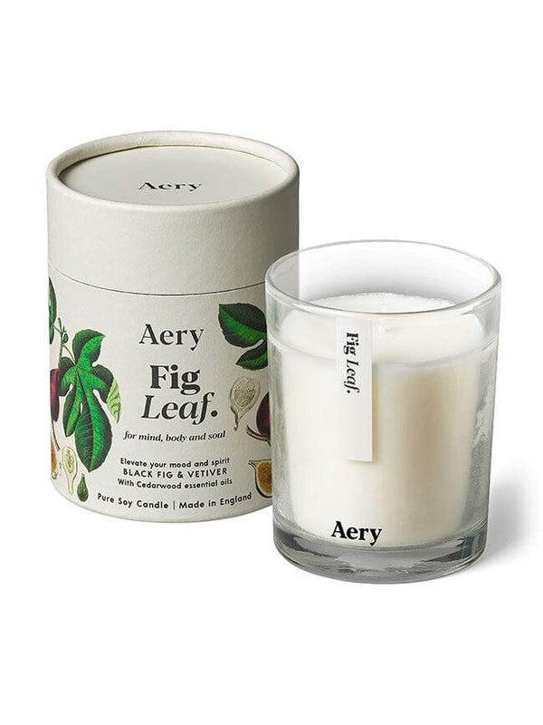 Fig Leaf Scented Candle - Black Fig Vetiver and Cedarwood