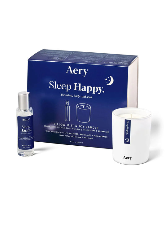 Sleep Happy - Pillow Mist and Soy Candle Gift Set