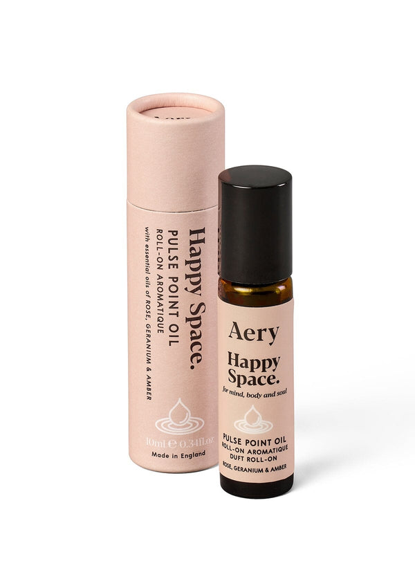 Happy Space Pulse Point Roll On - Rose Geranium and Amber