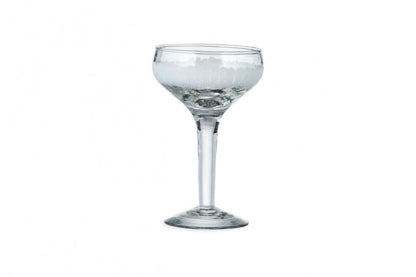 Anara Etched Champagne Glass - Clear - Single Glass