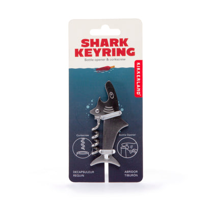 Shark Key Ring Bottle Opener and Corkscrew