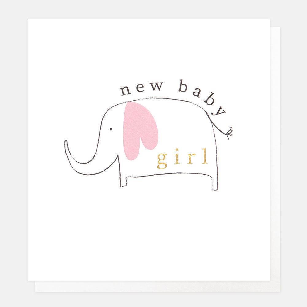 Hello Baby Girl Pink Elephant