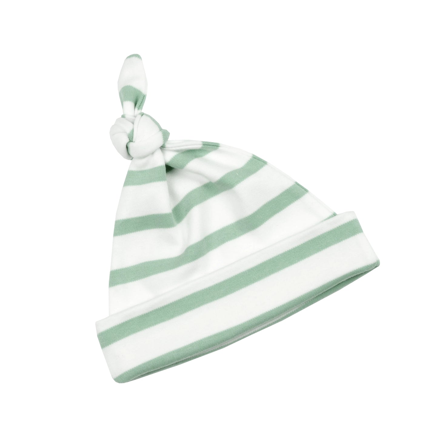 Seafoam & White Breton Striped Hat 6-12 months