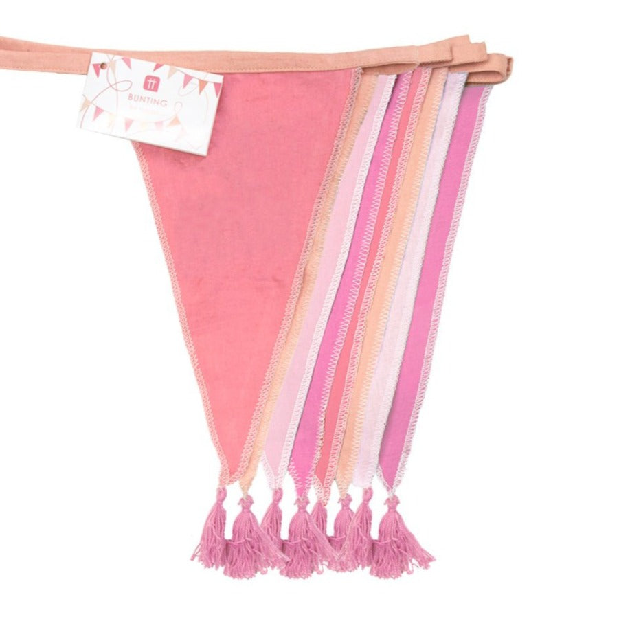 We Heart Birthdays Pink Cotton Bunting