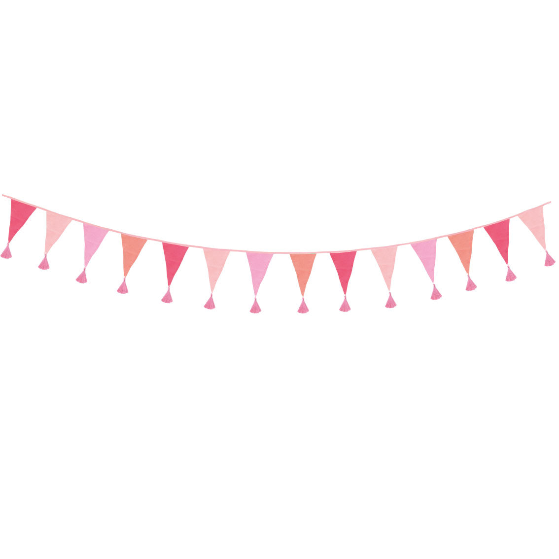 We Heart Birthdays Pink Cotton Bunting