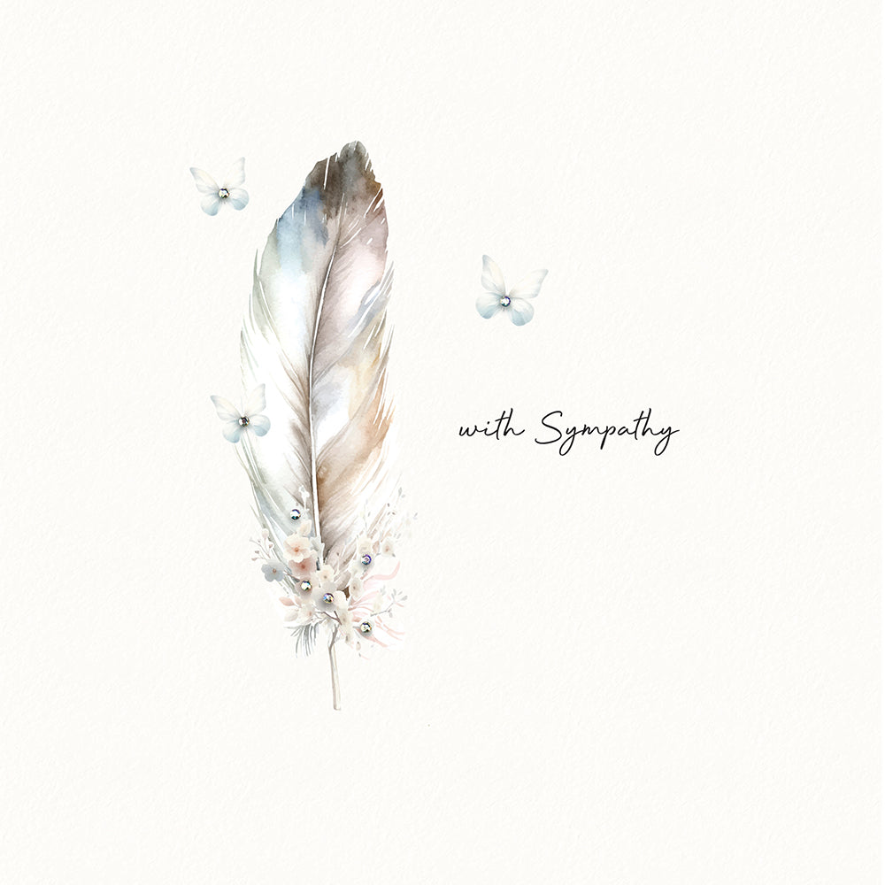 With Sympathy Feather