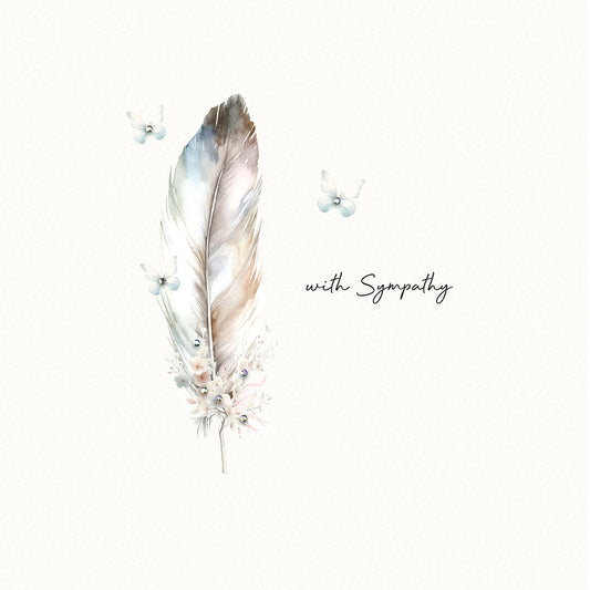 With Sympathy Feather